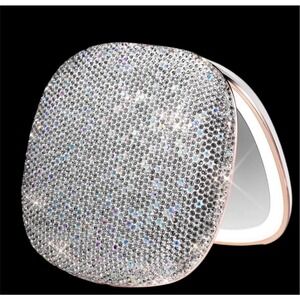 Fancii Mila 2 Luxe LED Limited Crystals Light Up Rechargeable Compact Mirror NEW